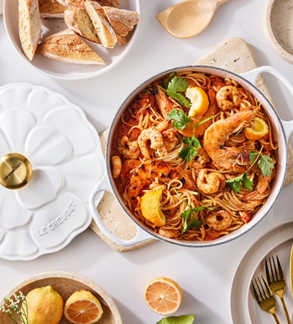 Chilli, Tomato and Prawn Linguine